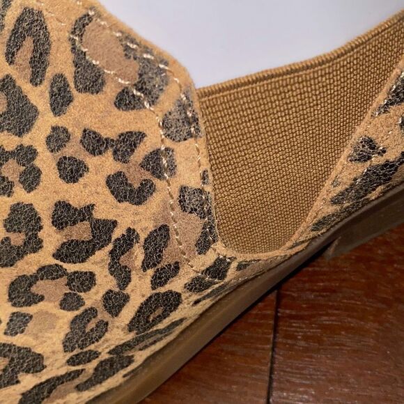 LUCKY BRAND Fallo Womens Suede Slip On Ankle Boots In Cheetah size 8 - Picture 5 of 15